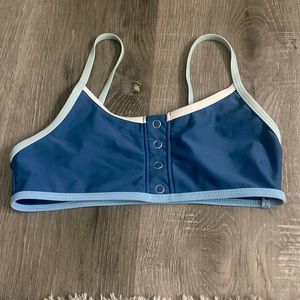 Tillys blue and white bathing suit